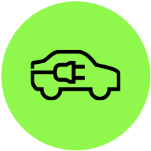 Plug inside Car Icon