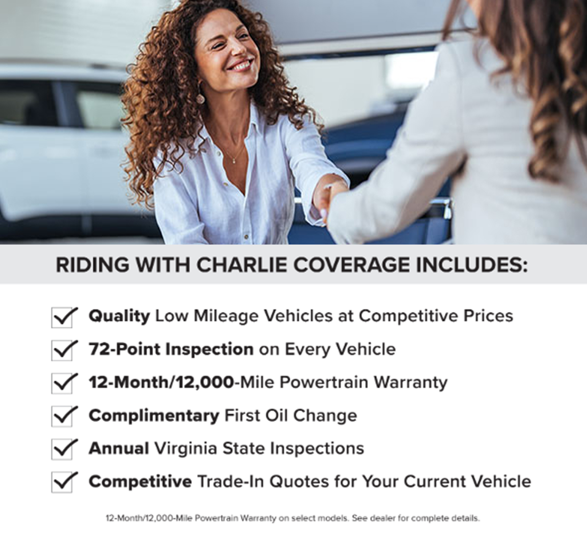 Charles Barker Used Car Warehouse Benifits