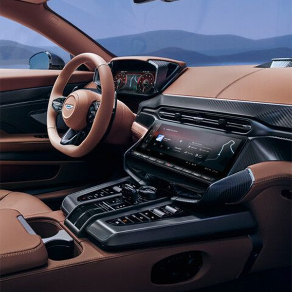 Interior view of the Aston Martin Vanquish