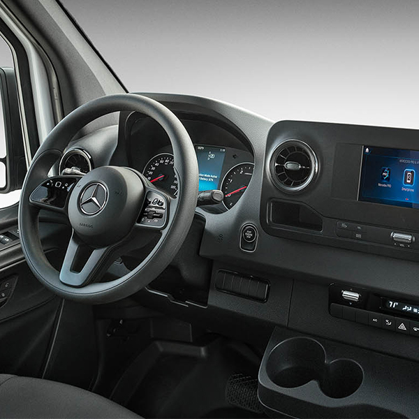 Interior view of the 2025 Mercedes-Benz Sprinter Cargo Van