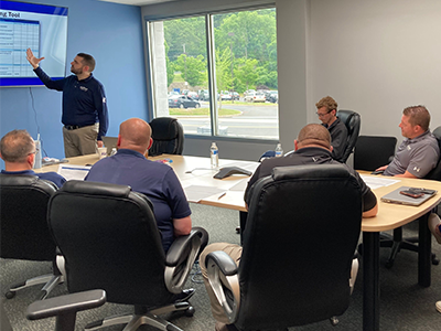 Person presenting at Hoffman