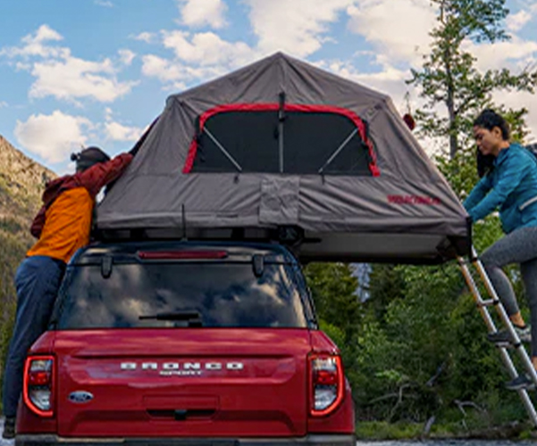 Ford Bronco with camper accessories